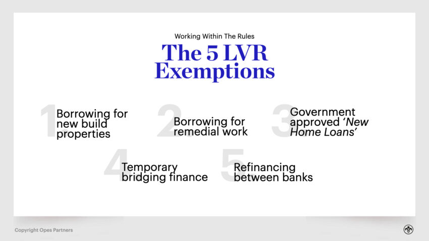 LVR Restrictions in NZ – Exemptions