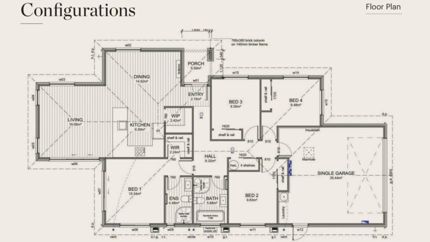 Rolleston property floor plan